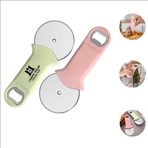 2-in-1 Stainless Steel Pizza Cutter & Bottle Opener
